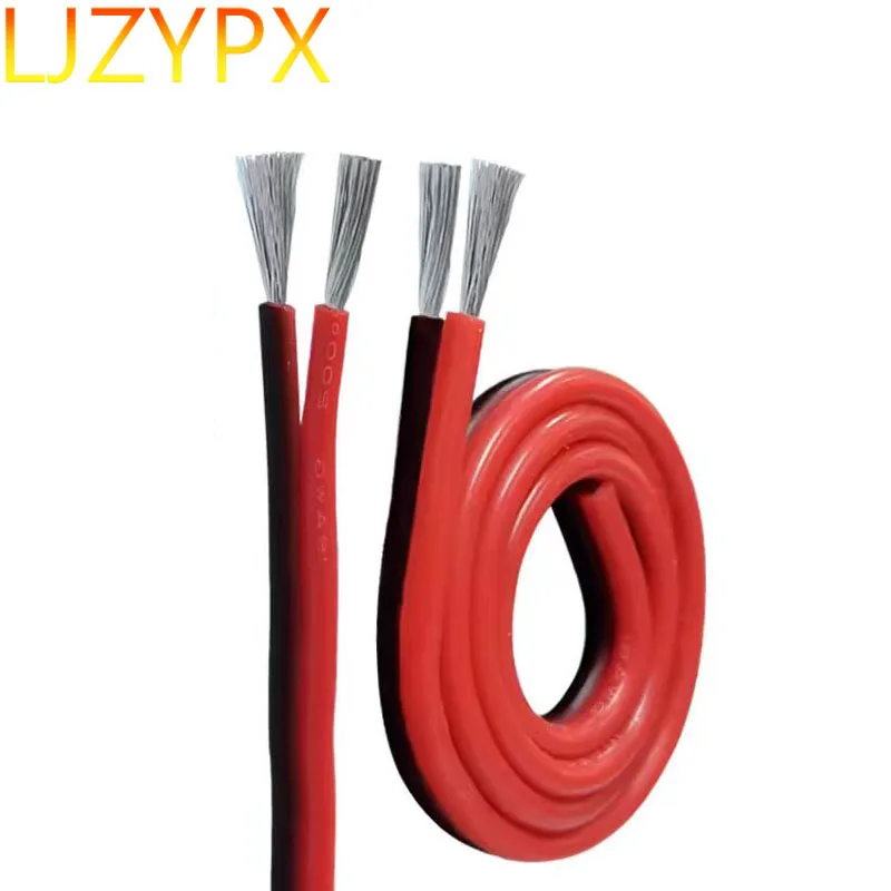 Red Black Silicone Flexible Cables Wires Car Battery Automotive 10 8 18 16 14 12 30 28 26 24 22 20awg Electric Soft Copper Cords