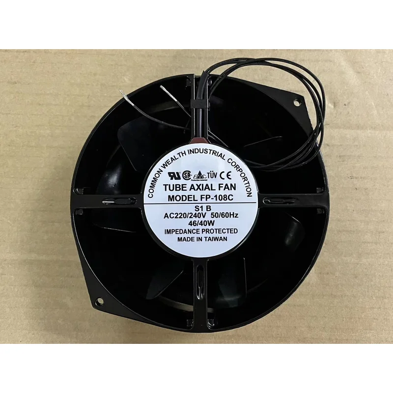

1pc For Commonwealth FP-108C S1B AC220/240V 46/40W aluminum frame cooling fan