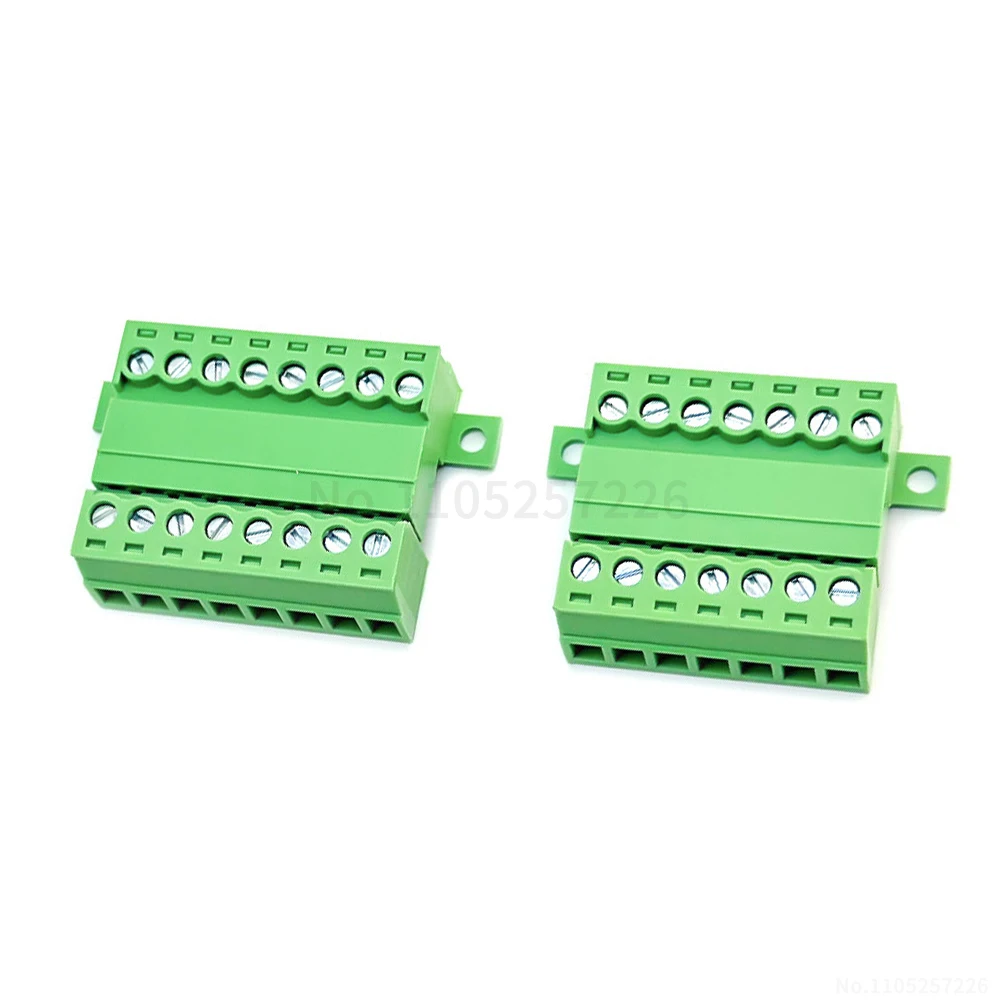 (1 Set) KF 2EDGRKC - 3.5mm Solderless Plug-in Terminal Block, 2–24-pin, Locking Plate Mounted, Complete Set 15EDGRKC 3.5
