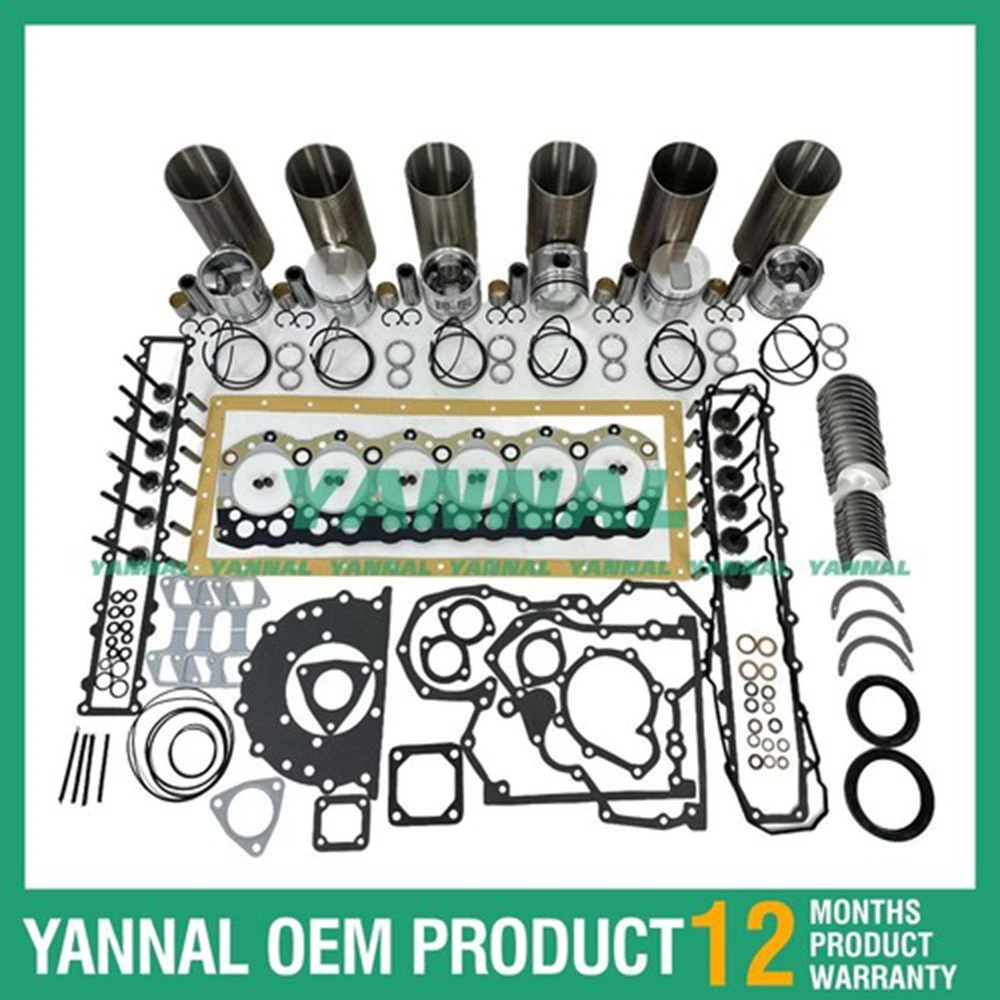 

Новый комплект для капитального ремонта S6S с набором прокладок, подшипниками и клапанами для Mitsubishi