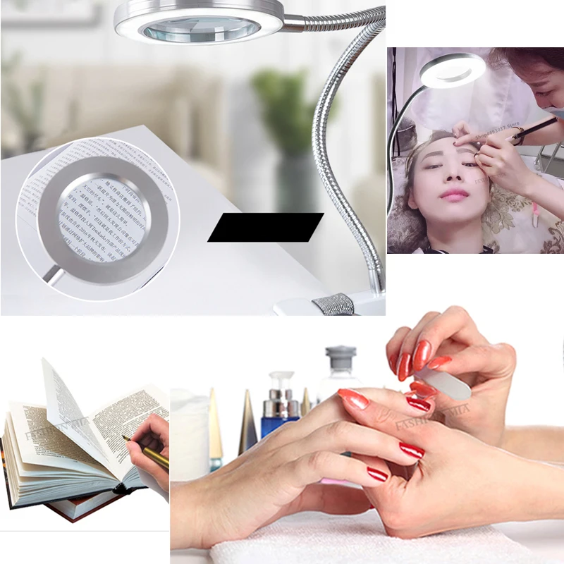 

Tattoo Lamp 2022 New With Clamp LED Lamp Eyebrow Makeup Illuminator Equipment Improved Tattoo Nail Art Beauty Tools Cold Light