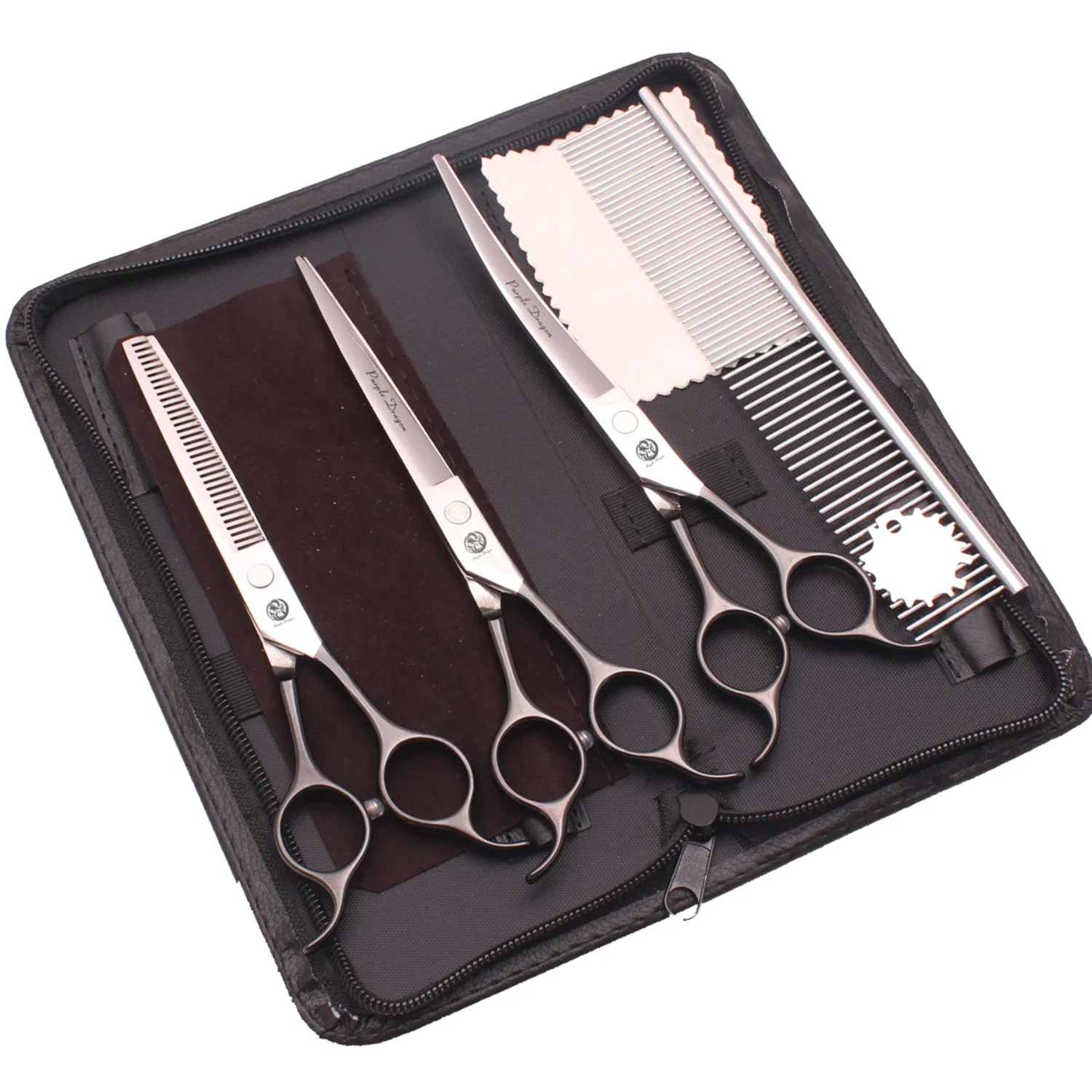 High-Quality Professional Stainless Steel Thinning Chunker Dog Grooming Scissors Set - Essential Gear for Precision Hairdressing