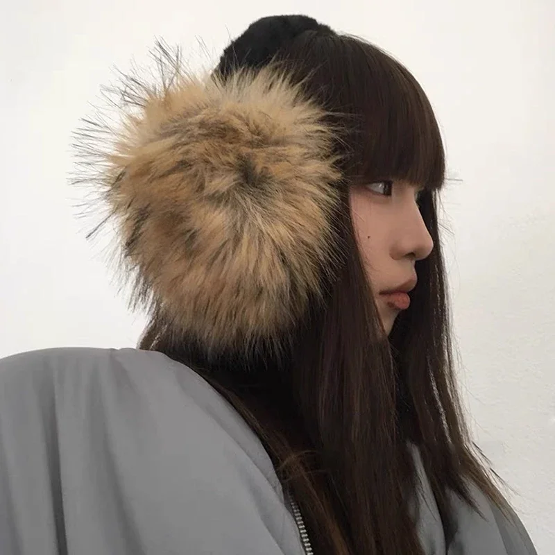 Vintage Advanced Y2k Earmuffs for Women in Winter, Providing Warmth and Protection Earmuffs Anti Freezing Keep Warm Earplugs