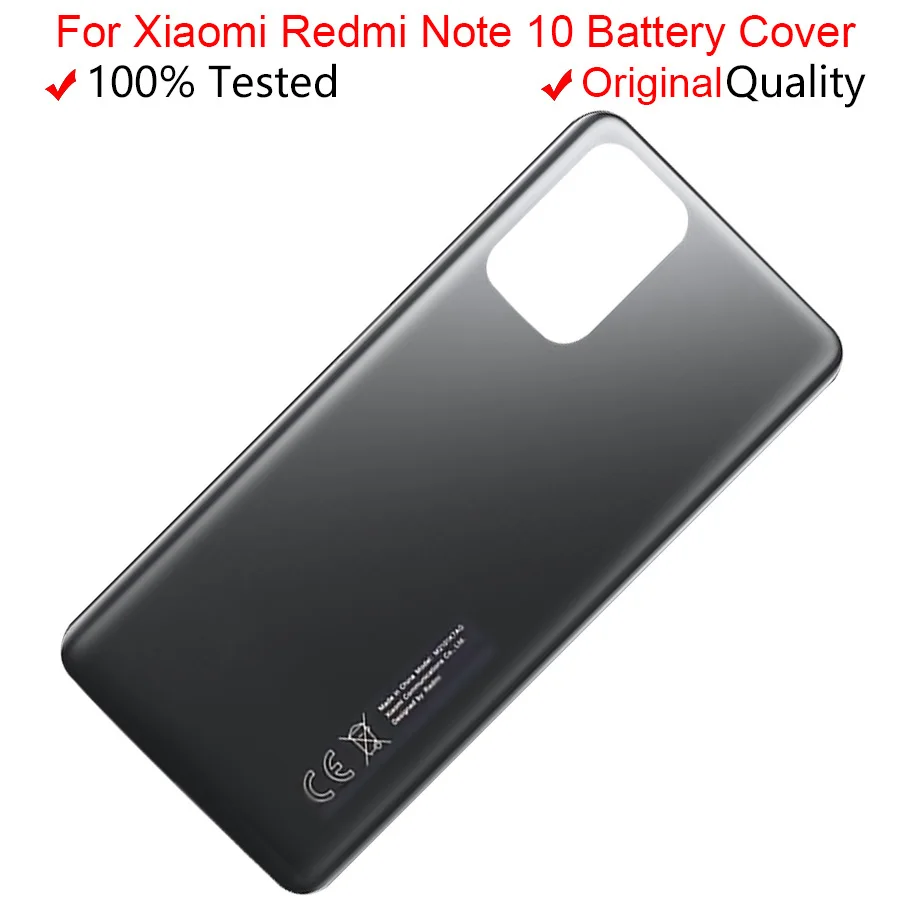 

For Redmi Note 10 Battery Cover Rear Glass Door Housing M2101K7AI For Redmi Note 10s Back Battery Cover