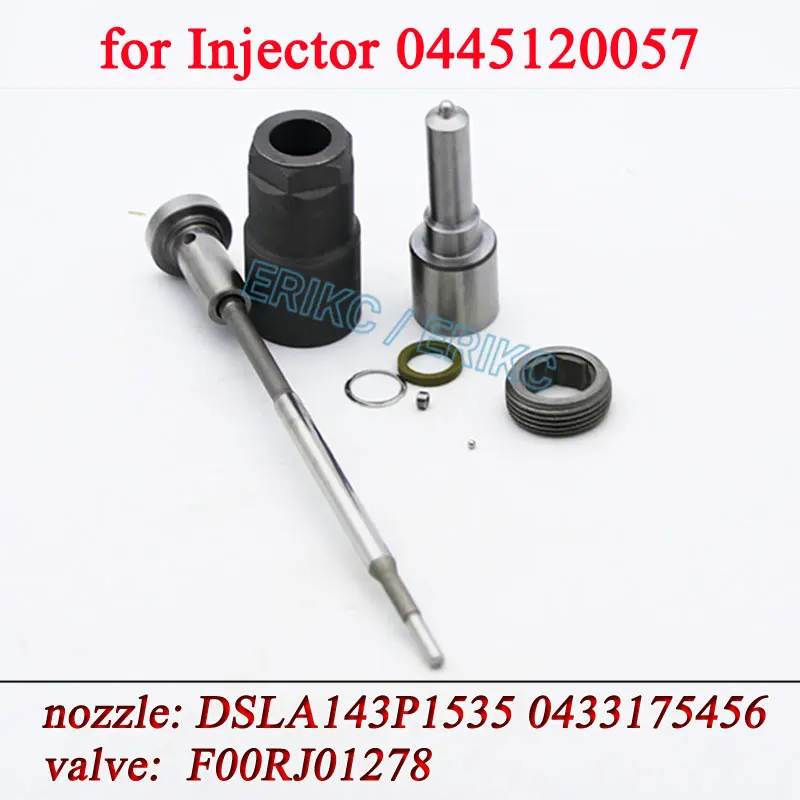 0445120057 Repair Kit Fuel Injector DSLA143P1535 Nozzle F00RJ01278 Valve for 0445120057 CASE IVECO NEW HOLLAND 2854608 504091505