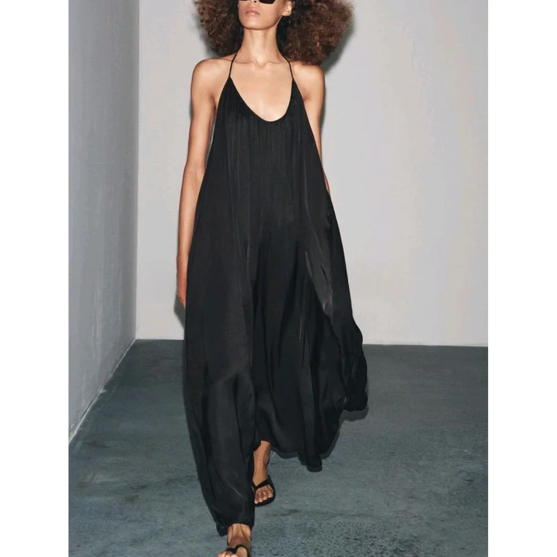 Zijde Satijn Bal Neline Dames Dr Casual Sle Midi Rok Losse taille Polyestervezel Geen Sve X-versie