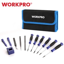 WORKPRO 12pcs Multi-Function Precision Screwdriver Set home DIY Repair Tools Set Torx Cross Screw Driver Hand Tool Screwdriver