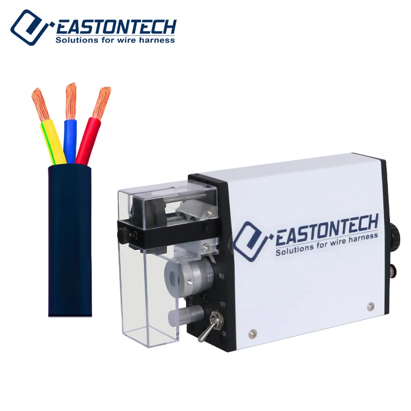 

Upgraded Version Factory Pneumatic Electric Wire Stripper AWG32-11 (0.03-4mm) 2.6KG 0.01mm Precision 20mm Max Stripping Length