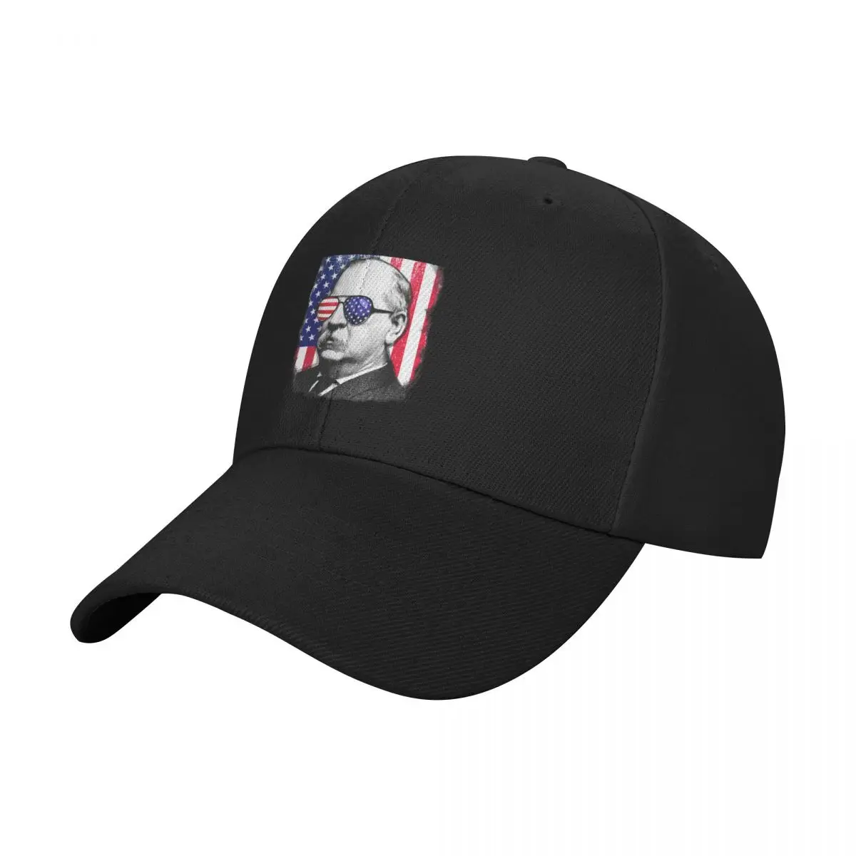 Grover Cleveland US flag TShirt 4th of July Baseball Cap Uv Protection Solar Hat hats on offer Women Caps Men's