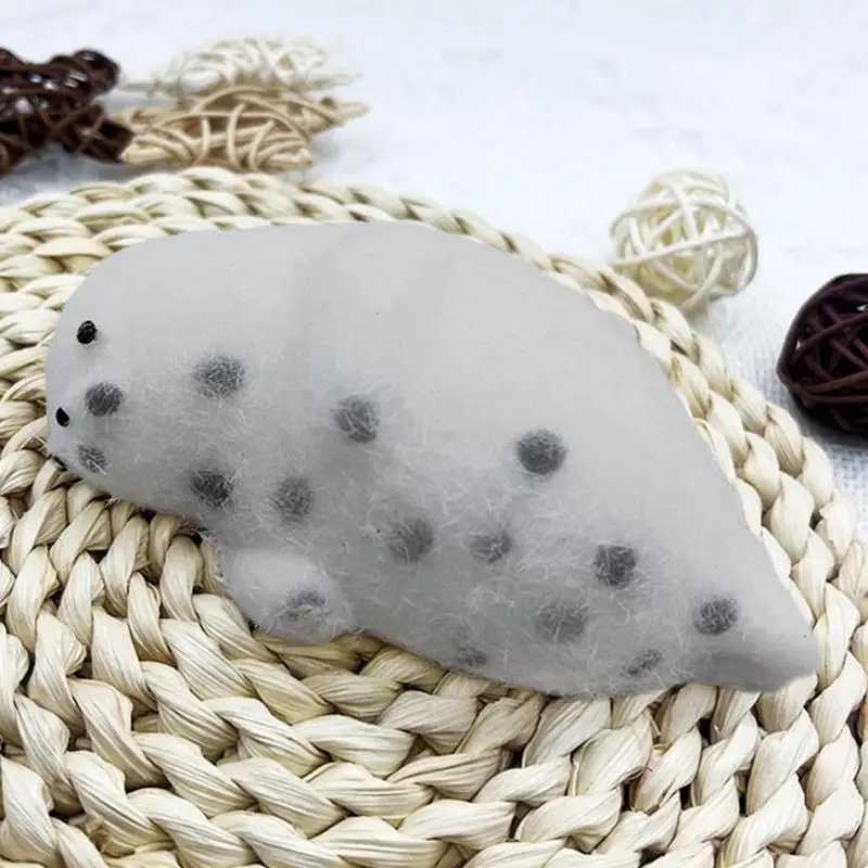 Leuke Pluche Seal Zeeleeuw Zachte Kleverige Siliconen Mochi Taba Squishyes Fidgeting Kinderen Speelgoed Meisjes Stress Verlichten Verjaardagsfeestje Geschenken