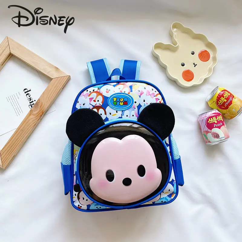 Disney Mickey Children's Backpack Fashion High Quality Waterproof Student Backpack Cartoon Cute Lightweight Girls Backpack