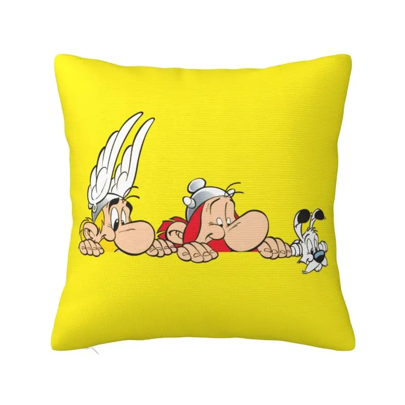 Custom Asterix And Obelix Adventure Comic Luxury Throw Pillow Covers Car Cushion