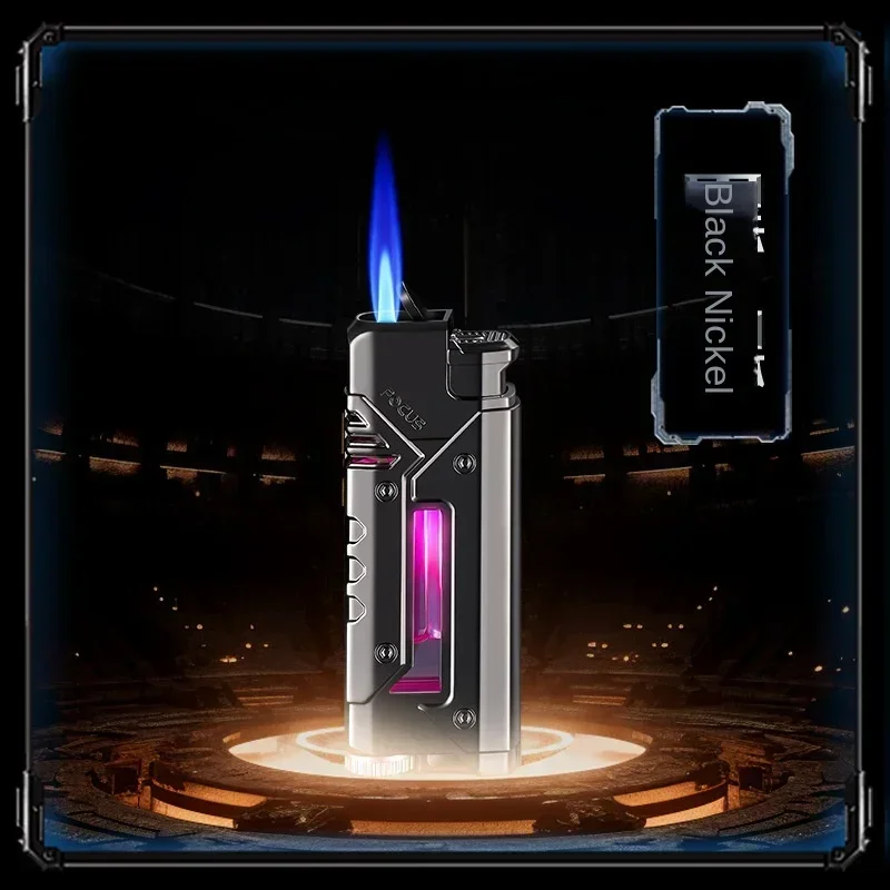 NEW Portable Metal Windproof Lighter Mini Butane Gas Lighter Unusual Jet Lighters Smoking Accessories Gadgets for Men