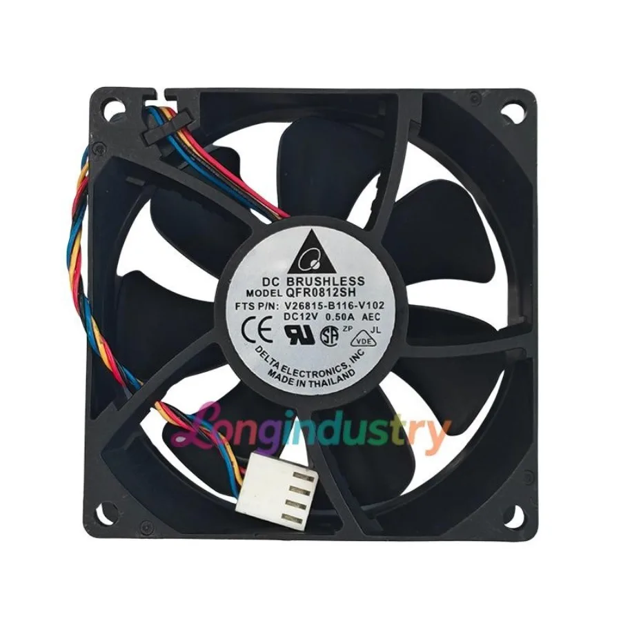 

1 Pc. New QFR0812SH for PWM Speed Control Cooling Fan 8025 DC12V 0.50A 8CM 4Pin