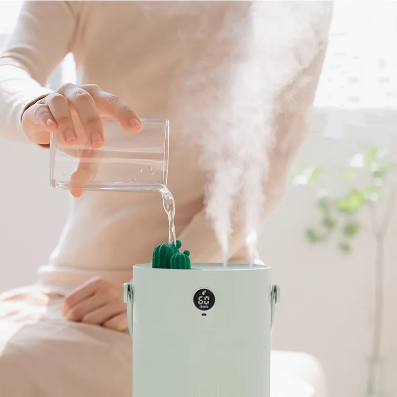 محمول 1000 مللي الصبار ذكي المرطب المنزل سيارة ضباب صانع مع الملونة ليلة USB مصابيح غرفة نوم مكتب رذاذ العطر