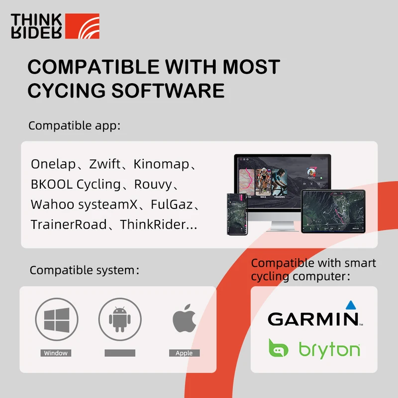 Smart Bike Trainer ThinkRider X2Max para MTB e Speed — foto 3