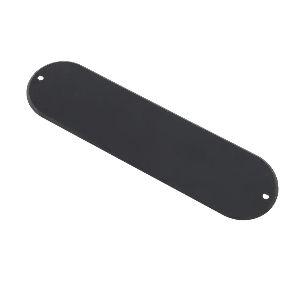 2PCS Polymer material Material Blank Back Plate 2 Hole Style Black Guitar Back Cover Electric Guitar Blank Plate Electric Guitar