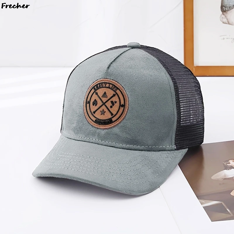 

Летняя сетчатая бейсболка унисекс для женщин и мужчин, шляпа Snapback, повседневная дышащая кепка с надписью в стиле хип-хоп, спортивные шапки на открытом воздухе 2025