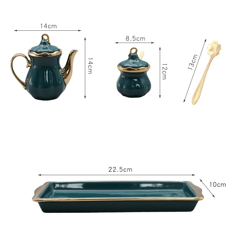 Imagem -06 - Frasco de Especiarias de Porcelana Banhado a Ouro com Bandeja Colar de Cerâmica Pimentão Decoração de Utensílios de Cozinha Pote de Azeite Home Luxo