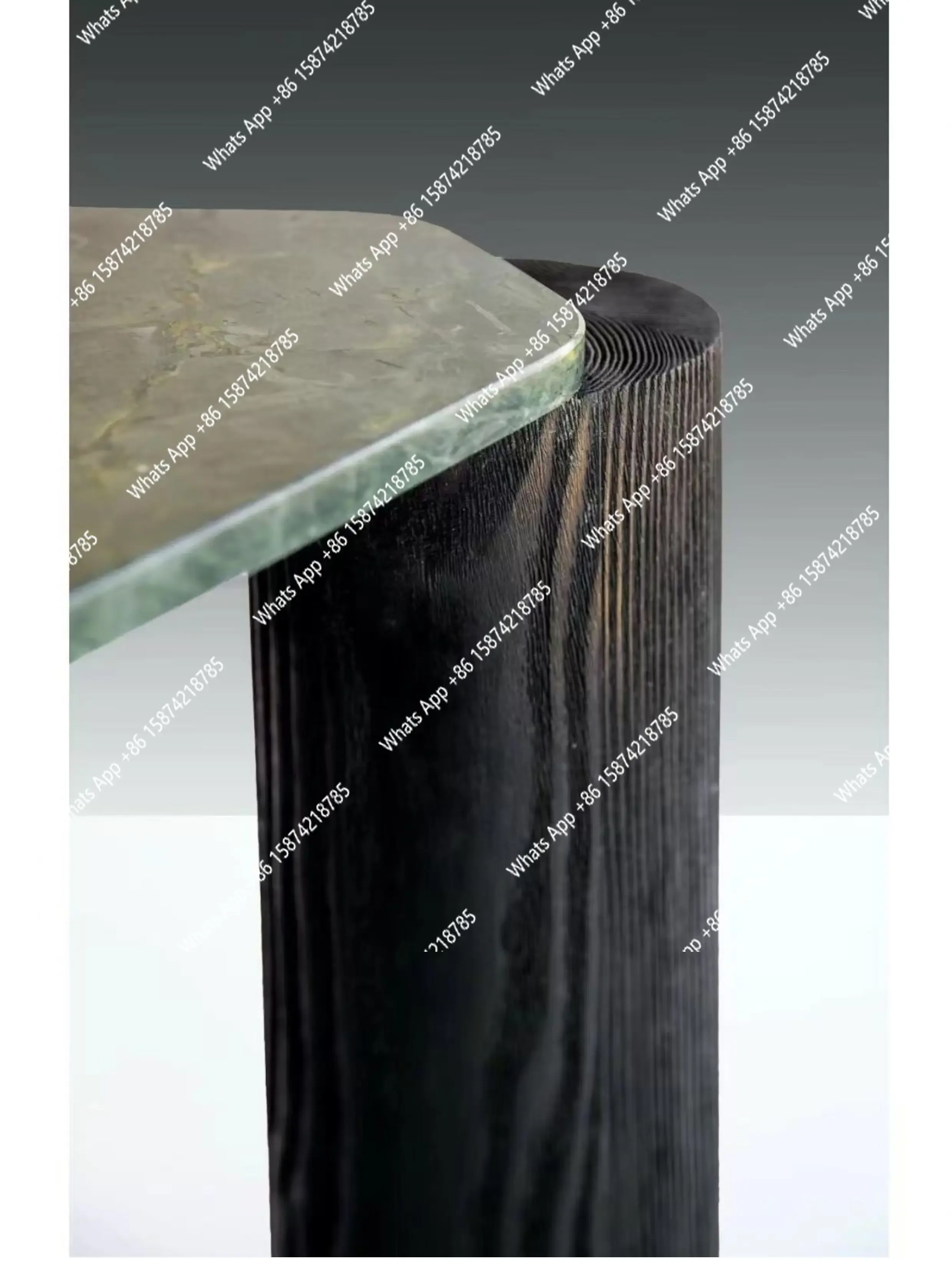 طاولة قهوة ترافرتين إيطالية ZL، درجة معرض فني للعرض والفيلا، مقاومة للحرارة والخدش، تصميم رئيسي، قابلة للتخصيص