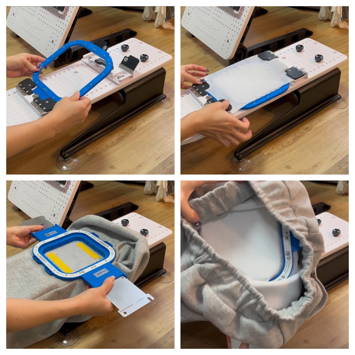 Happy Japan HCS HCH HCD HCU HCR HCM HCG embroidery machines with Sewtalent magnetic Frame Mighty Hoop Master Hooping station kit