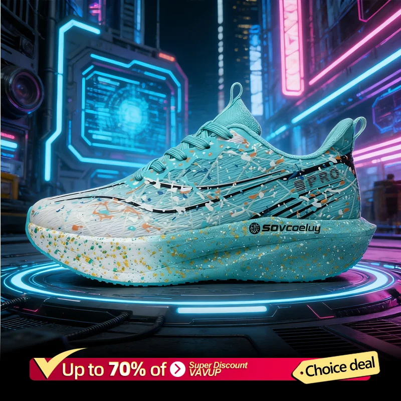 

Marathon Men Running Shoes Carbon Board Speciality Sports Breathable Lightweight Women's Comfortable Chunta Athletic Sneakers