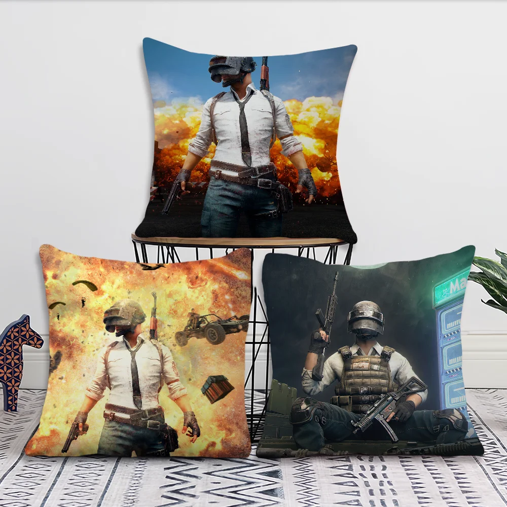 Game P-Playerunknown's B-Battlegrounds Comfortable Decorative Cushion Cover Suitable for Home Living Room Sofa Room Decoration