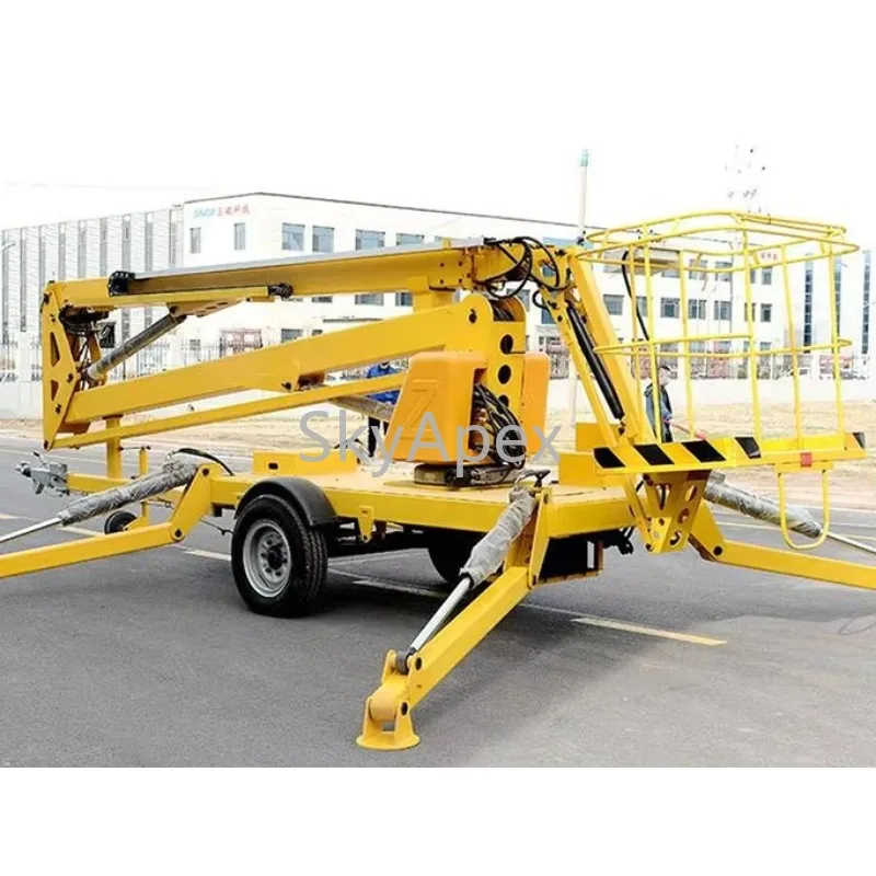 8m European Quality Articulating Boom Lift CE High Quality Telescoping Crank  Boom Lift Safe Operation Heavy Duty Design Durable