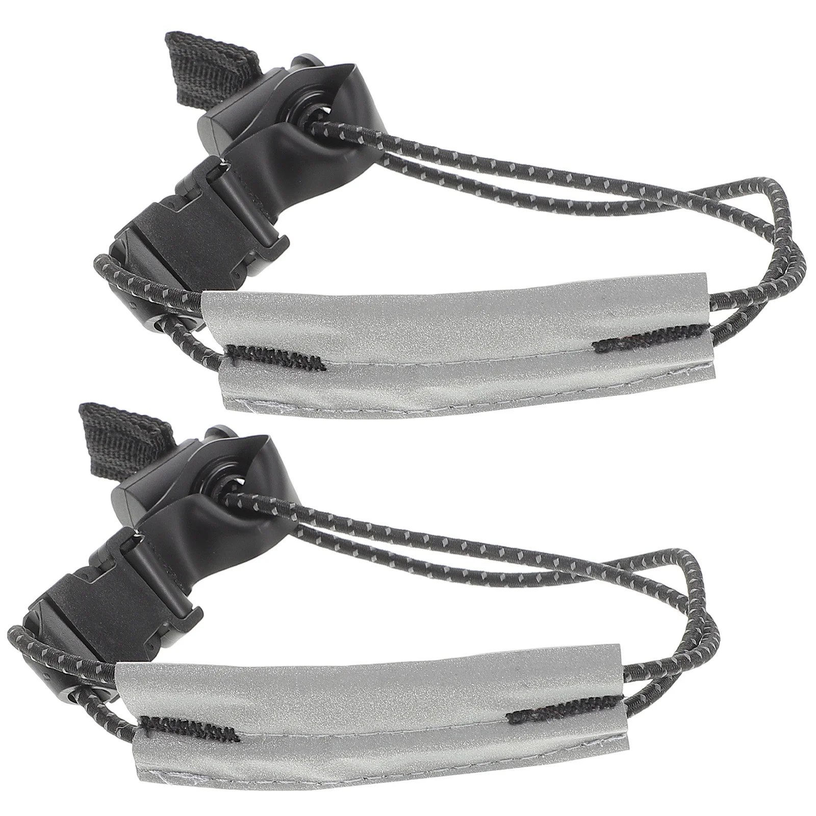 

2pcs Pant Leg Straps Adjustable Reflective Cycling Ankle Bands For Night Riding Running Hiking Camping Outdoor Activities