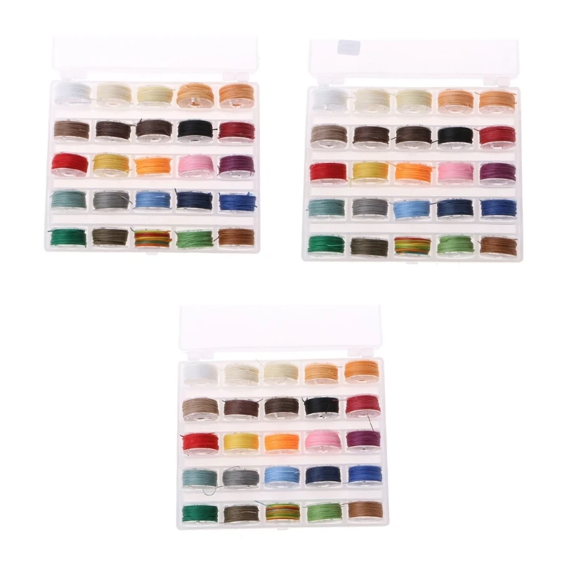 

25Pcs Assorted Colors Waxed Cotton Cords for Bracelets Necklaces Crafting Dropship