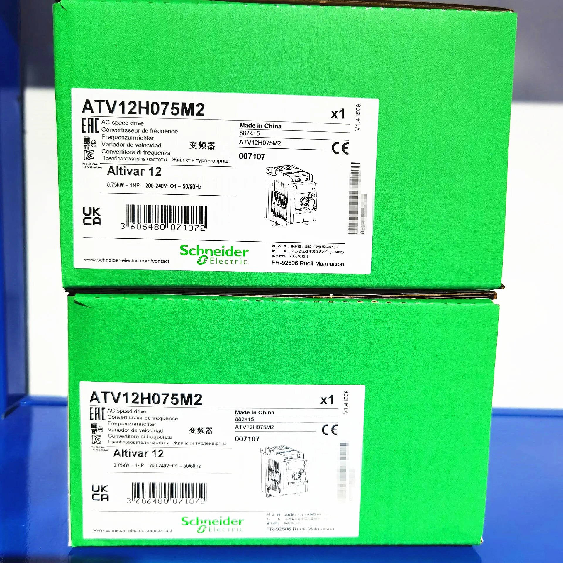 

Schneider frequency converter ATV12H018M2 ATV12H037M2 ATV12H055M2 ATV12H075M2 ATV12HU15M2 ATV12HU22M2 ATV12H037F1 ATV12H075F1