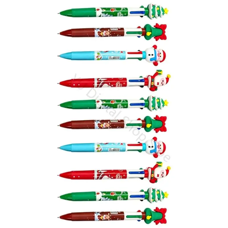 96BA 4-in-1-Weihnachtsschreibset mit mehrfarbigen Stiften für Notizen Klassenzimmer und Feiertagsmitteilungen – Detail 4