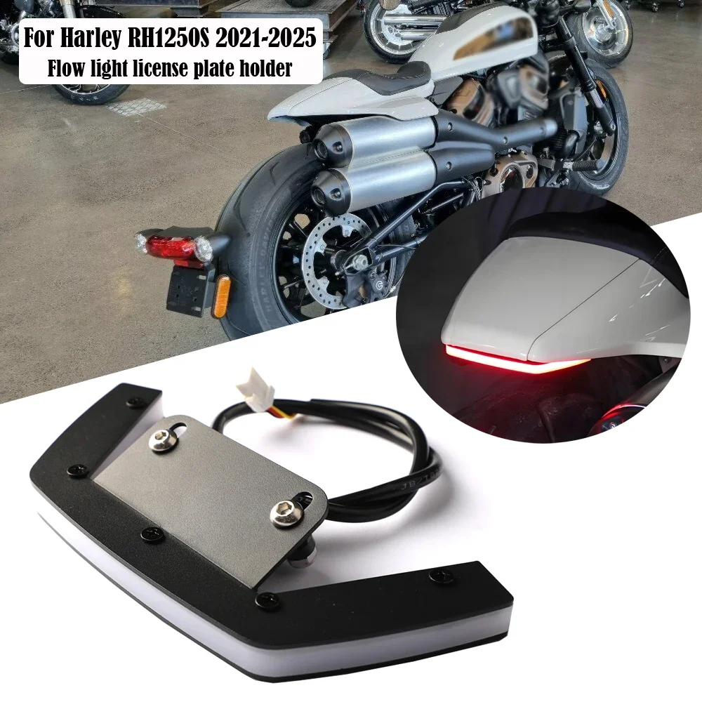 

For Harley Sportster S RH1250S 1250 2021-2024 LED Fender Eliminator License Plate Bracket Tail Light Front Turn Signals Light