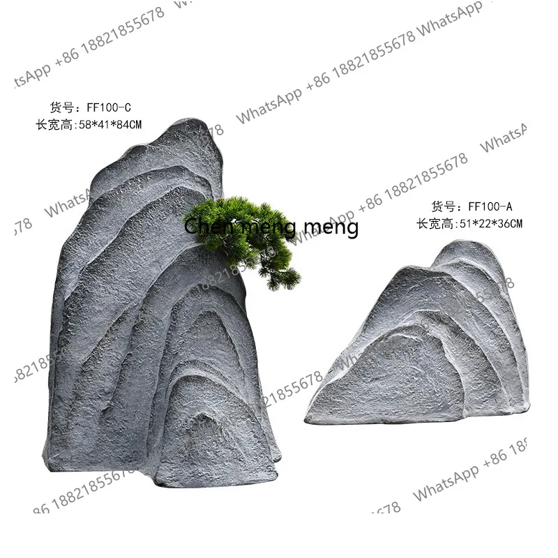 Simulated landscape stone large rockery courtyard dry landscape, tea room decoration ornament