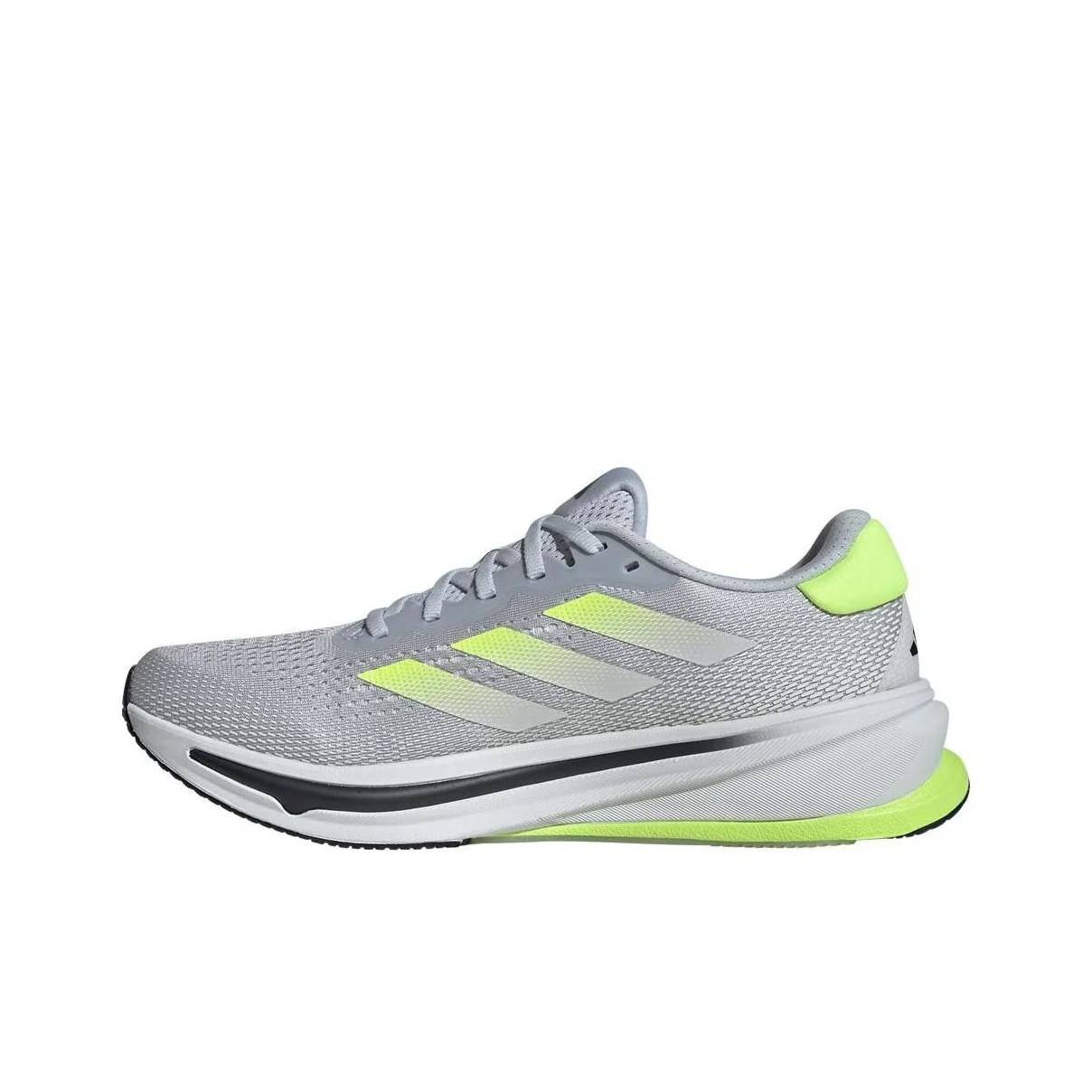 Adidas SUPERNOVA RISE Comfortable Round Toe Low top Running Shoes Men's White Gray ID3588