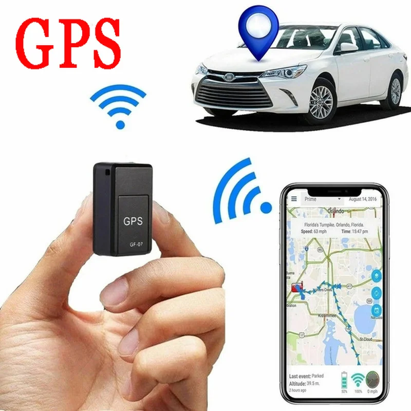 Aubess Mini GF-07 GPS Car Tracker Real Time Tracking Anti-Theft Anti-lost Locator Strong Magnetic Mount SIM Message Positioner