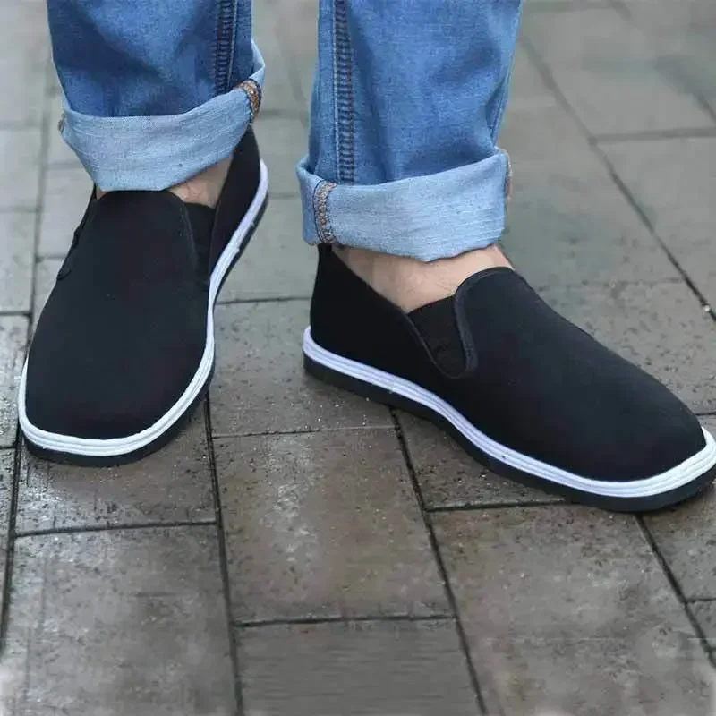 New Black Cotton Shoes Chinese Kung Fu Shoes Wing Chun Tai Chi Slipper Martial Art Pure Cotton Shoes Wushu Kungfu Martial Arts F view 4