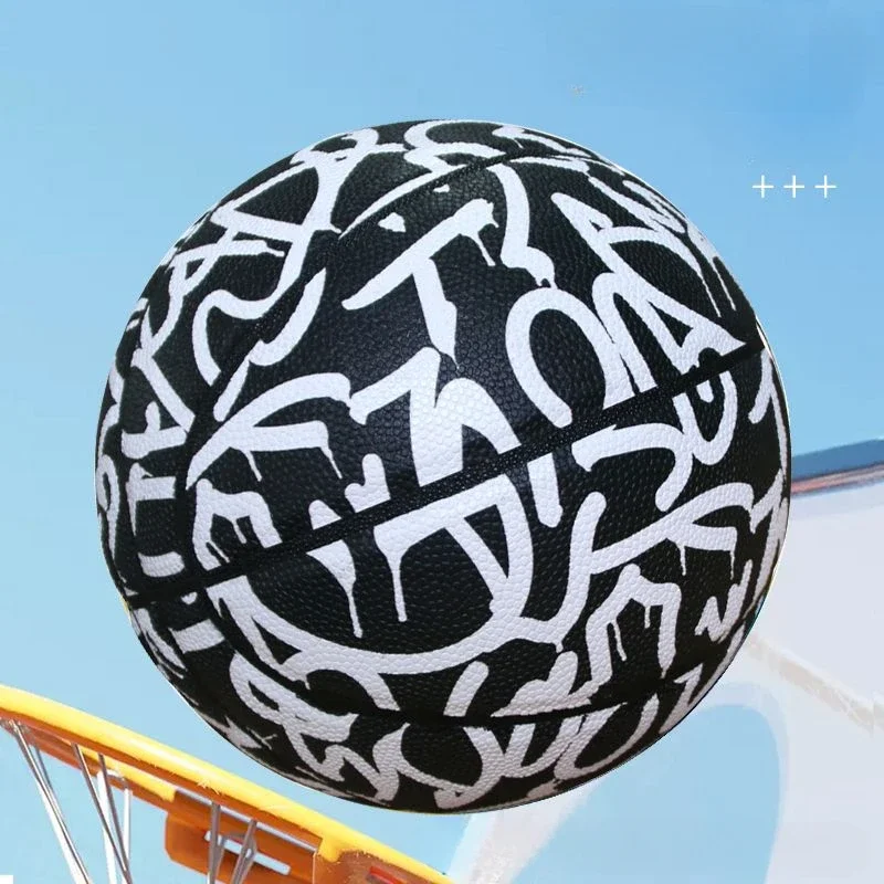 Nr. 7 Volwassen junior high school kinderschoolspel basketbaltraining PU hygroscopische blauwe bal