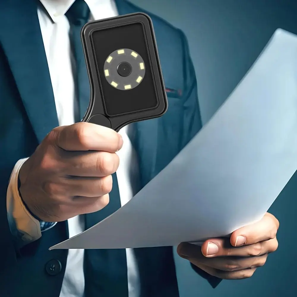 Microscopio digitale portatile 500X Ricaricabile Schermo IPS da 3 pollici Mini microscopio ottico per bambini Fotocamera con 8 luci a LED