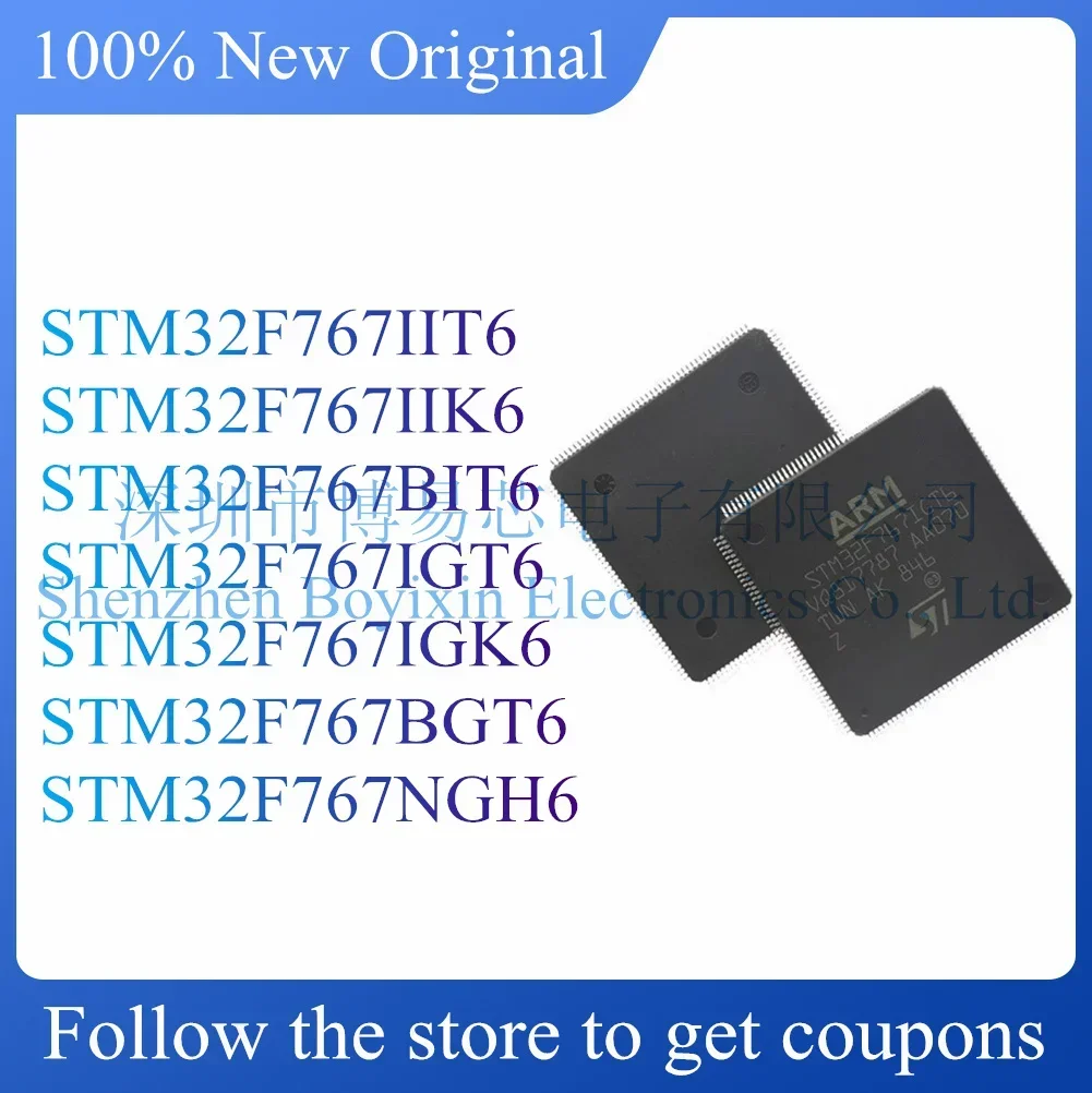 

NEW STM32F767IIT6 STM32F767IIK6 STM32F767BIT6 STM32F767IGT6 STM32F767IGK6 STM32F767BGT6 STM32F767NGH6.