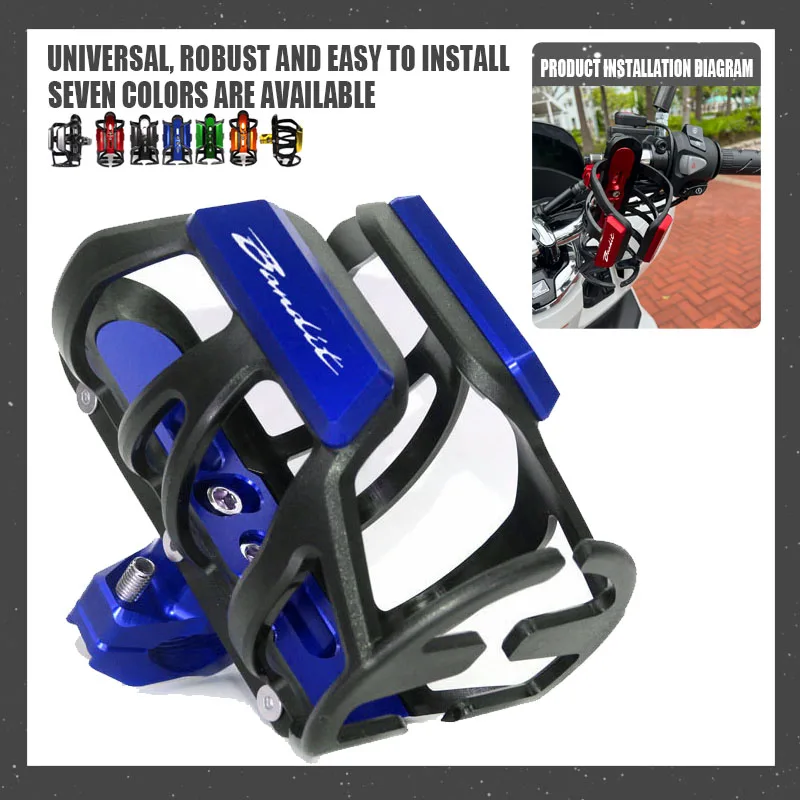 For Bandit 1250 250 400 650 GSF650 1200 GSF 650 Beverage Water Bottle Cage Drink Cup Holder Mount Motorbike Accessories