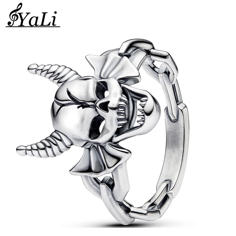 Hot Selling 925 Silver Bone Ring Size 6-9 Suitable For Fashion Matching Men And Women DIY Boutique Gift