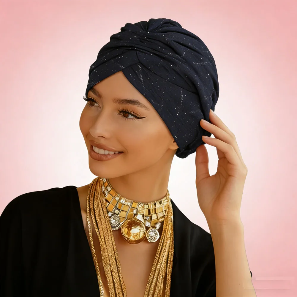 

Мусульманский женский хиджаб, эластичный тюрбан, индийская шапка, тюрбан для женщин, головной платок, шарф, головной убор, аксессуары для женщин при выпадении волос, оптом