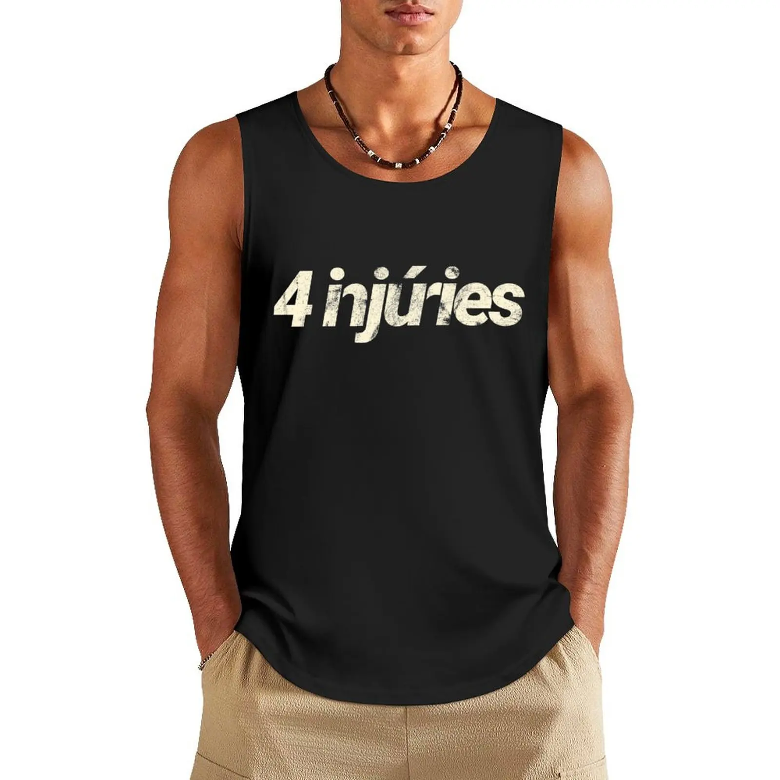 4 Injúries Logo Tank Top Men's summer clothes Sleeveless men