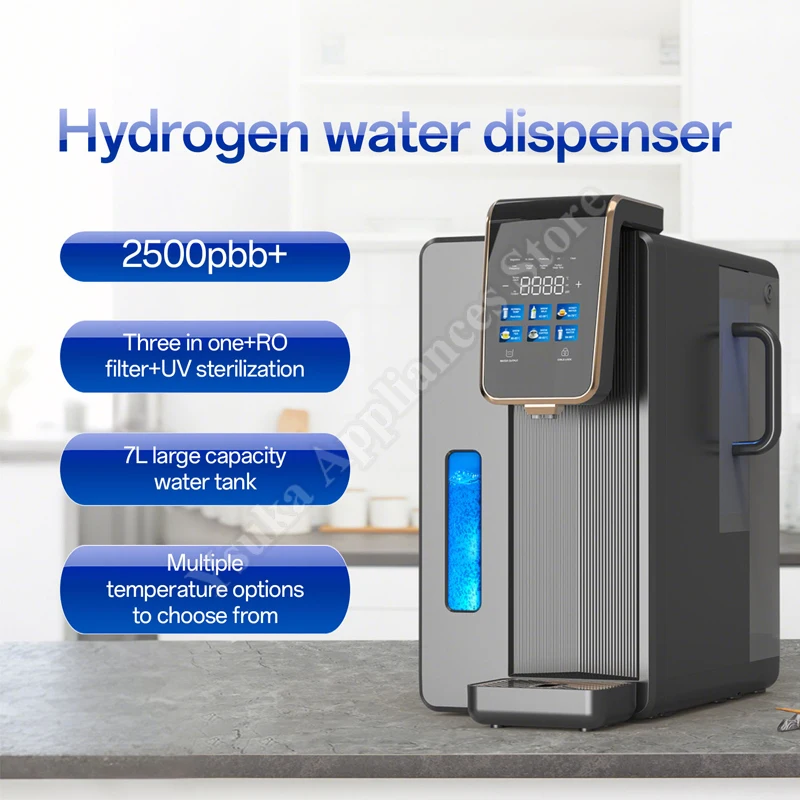 Portable Countertop Hydrogen Water Machine Electric Filter H2 Hydrogen Generator Desktop Water Dispenser