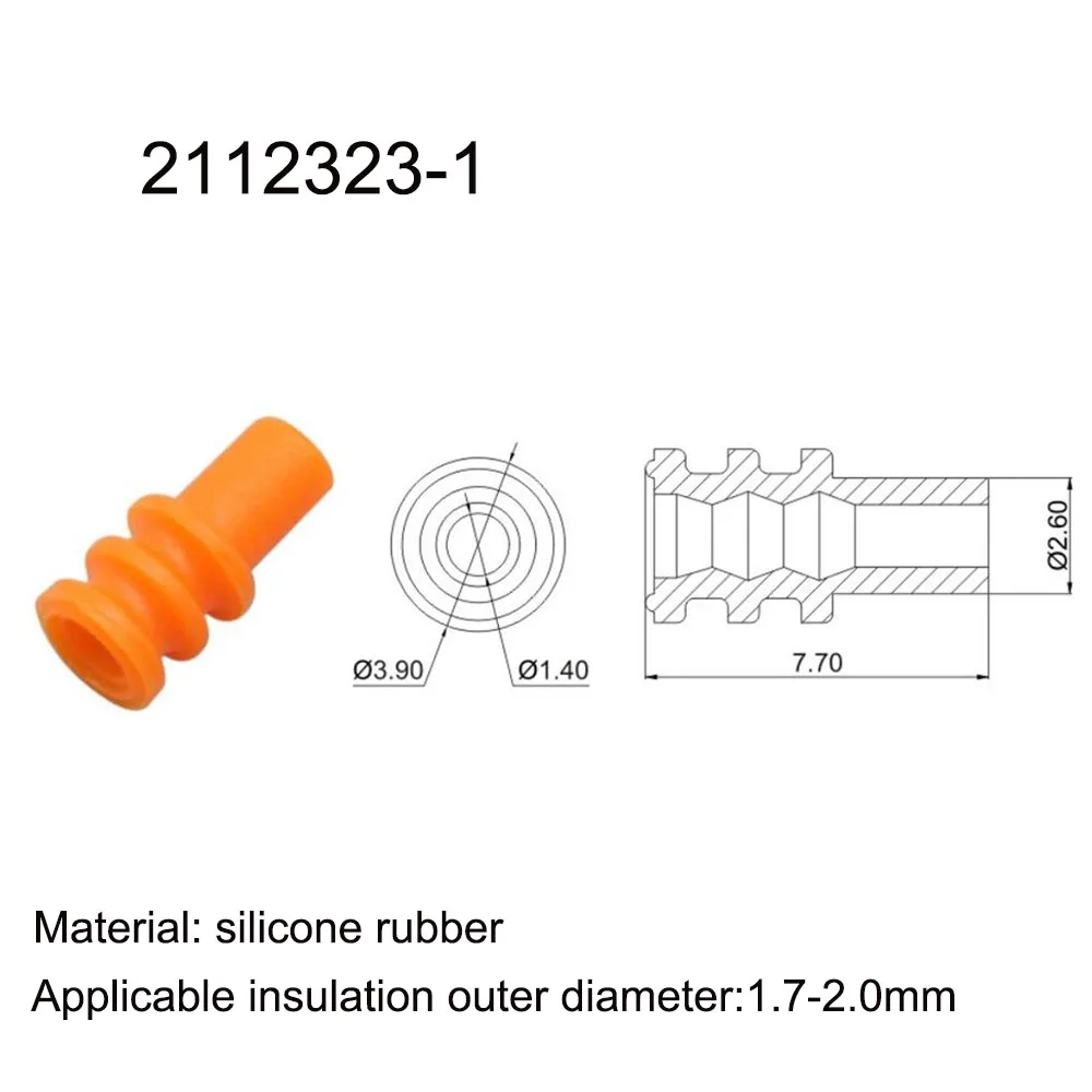 

5000pcs 2112323-1 New energy auto seal rubber automotive Waterproof connector terminal plug pin socket