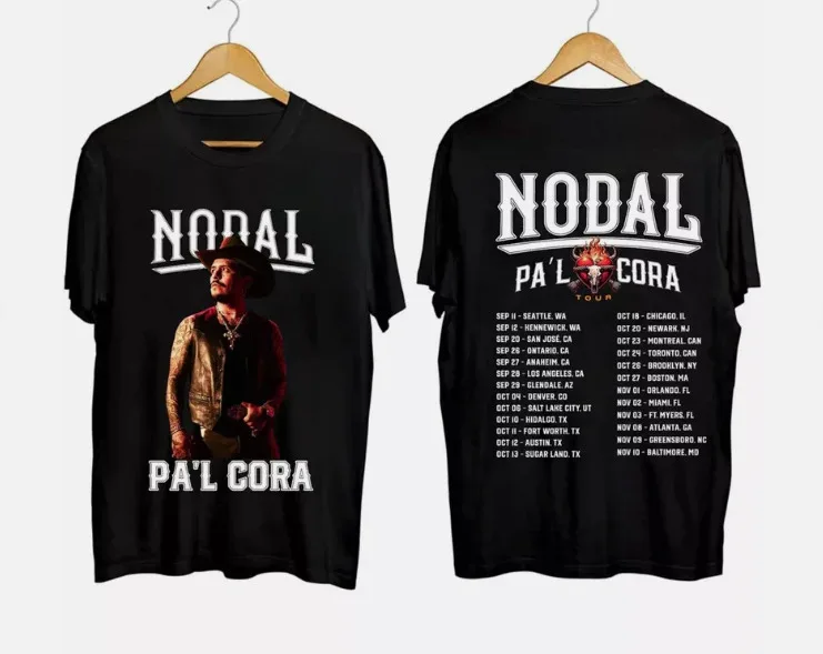 

Christian Nodal Pa’l Cora Tour 2024 T-Shirt, Christian Nodal Fan Shirt