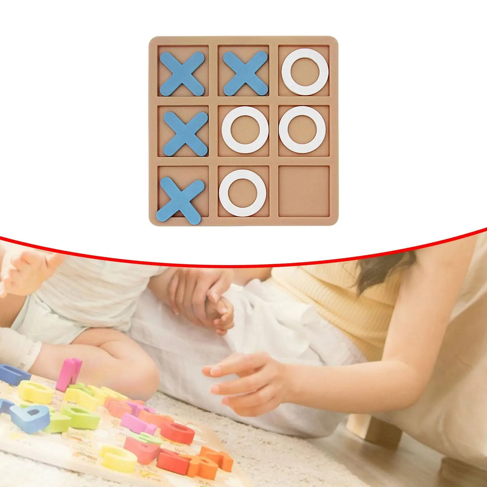 Tic TAC Toe Spiel Noughts And Crosses Spiel für Kinder im Wohnzimmer