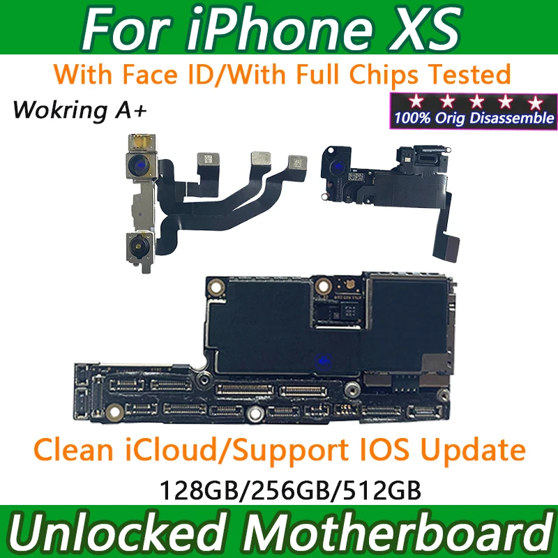 Материнская плата Crazy Cow iPhone XS с разблокированной iCloud и полной поддержкой чипов