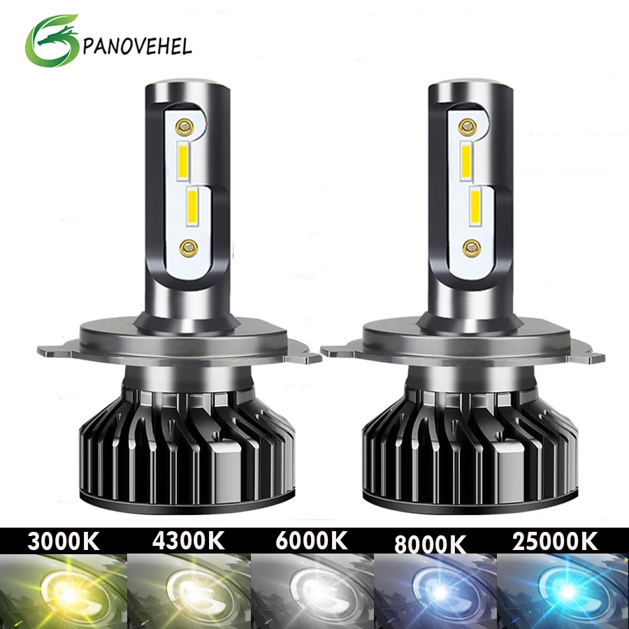 

PANOVEHEL Car Headlight H4 LED CSP 18000LM 110W H7 H1 H3 H8 H11 9005 HB3 9006 HB4 Car Auto Headlamp Led Light 12V 6000K